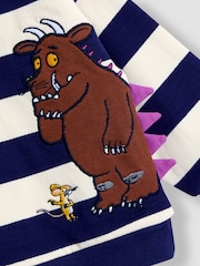 JoJo Maman Bébé Blue Stripe Appliqué Sweatshirt - Image 3 of 4