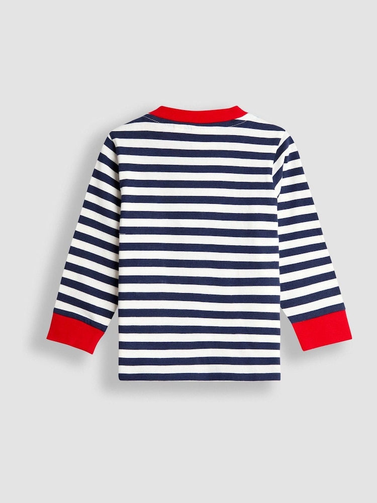 Azul - Top con diseño de aplique de JoJo Maman Bébé - Imagen 2 de 3