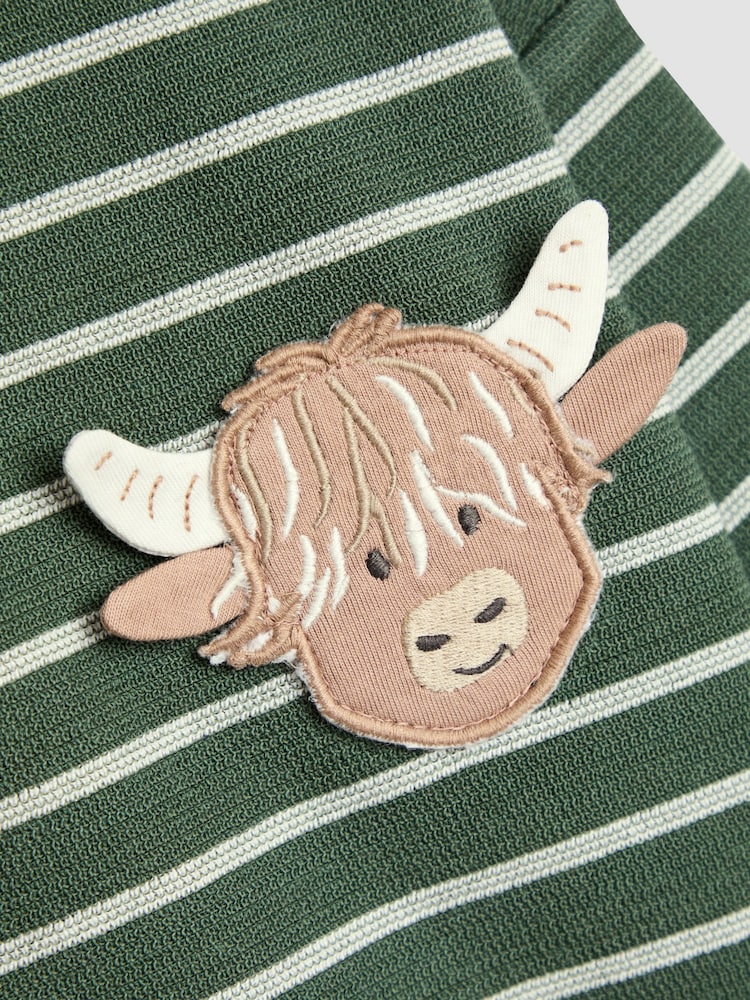 JoJo Maman Bébé Green Pocket Appliqué Top - Image 3 of 3