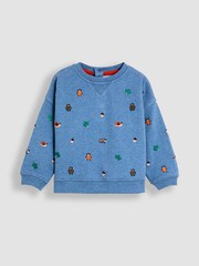 Blau - Jojo Maman Bébé Jersey Sweatshirt - Bild 1 von 3