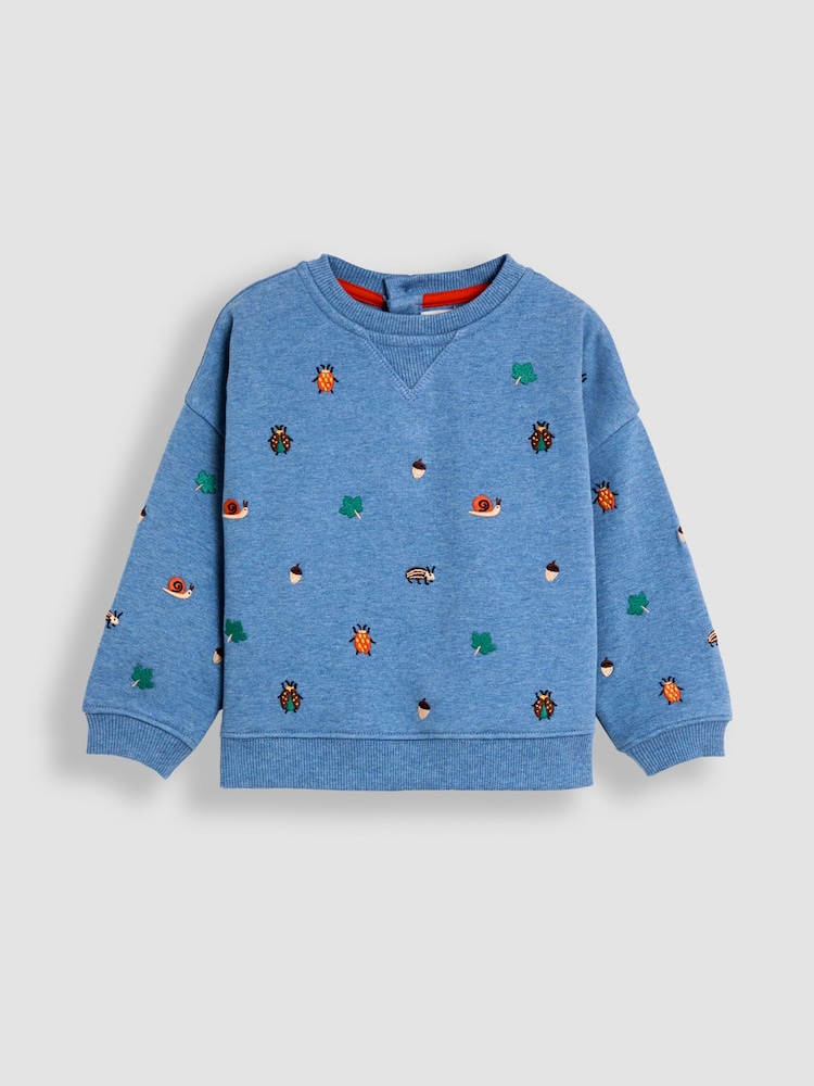 Blau - Jojo Maman Bébé Jersey Sweatshirt - Bild 1 von 3