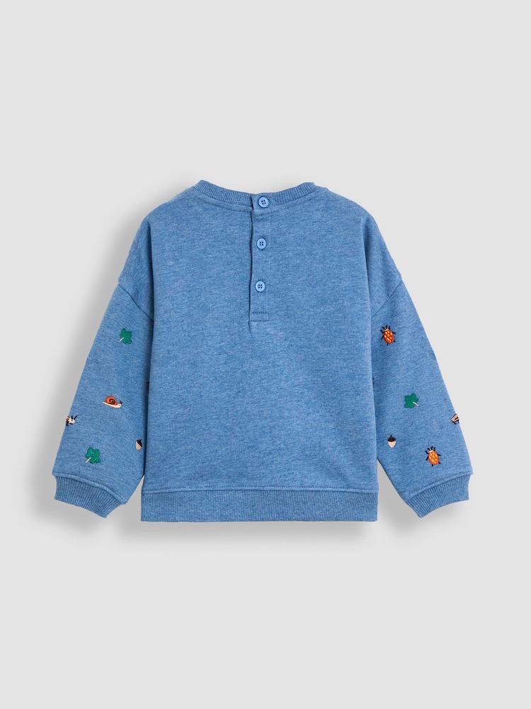 Blau - Jojo Maman Bébé Jersey Sweatshirt - Bild 2 von 3