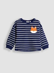 JoJo Maman Bébé Dark Blue Pocket Appliqué Top - Image 1 of 3