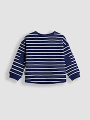 JoJo Maman Bébé Dark Blue Pocket Appliqué Top - Image 2 of 3
