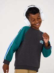 JoJo Maman Bébé Grey Appliqué Drop Shoulder Sweatshirt - Image 3 of 4