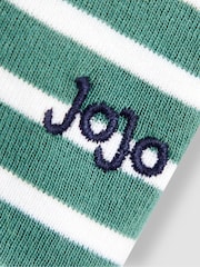 Jojo Maman Bébé Green Classic Stripe Top - Image 3 of 3