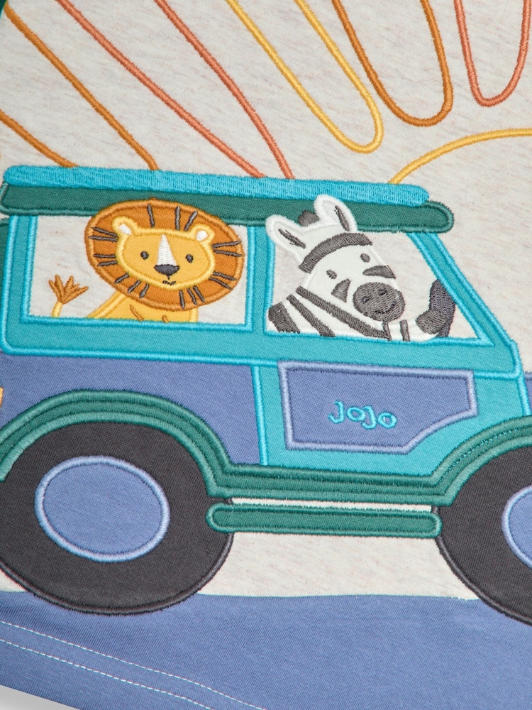 JoJo Maman Bébé Dark Green Appliqué Top - Image 3 of 3