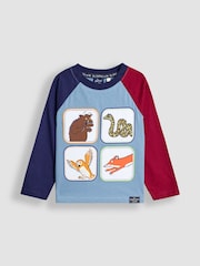 JoJo Maman Bébé Denim Appliqué Patch Top - Image 1 of 3