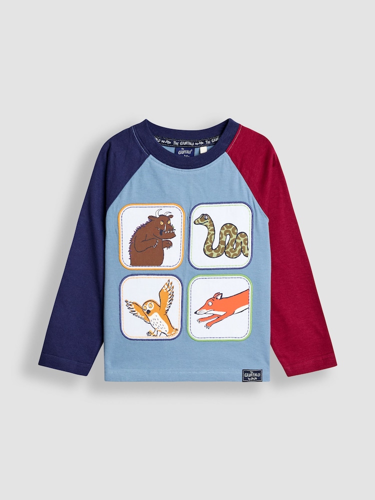 JoJo Maman Bébé Denim Appliqué Patch Top - Image 1 of 3