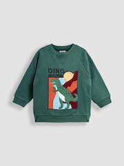 JoJo Maman Bébé Green Appliqué Sweatshirt - Image 1 of 4