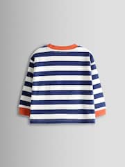 Jojo Maman Bébé Blue Top Leggings Set - Image 4 of 6