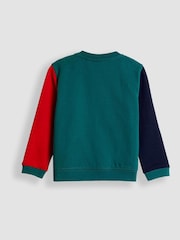 JoJo Maman Bébé Green Christmas Character Appliqué Sweatshirt - Image 3 of 3