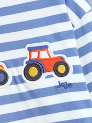 JoJo Maman Bébé Blue Appliqué Motif Top - Image 3 of 3