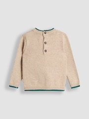 JoJo Maman Bébé Natural Christmas Scene Jumper - Image 2 of 3