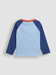 JoJo Maman Bébé Blue Graphic Appliqué Top - Image 2 of 3