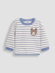 JoJo Maman Bébé Blue Pocket Appliqué Top - Image 1 of 3