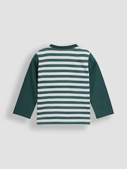 JoJo Maman Bébé Green Appliqué Motif Top - Image 2 of 3