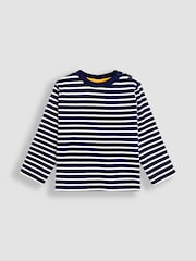 Jojo Maman Bébé Light Blue Classic Stripe Top - Image 1 of 3