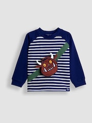 JoJo Maman Bébé Blue Gruffalo Pocket Bag Top - Image 1 of 3