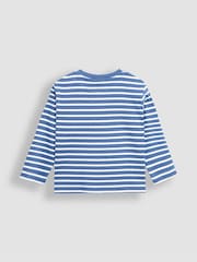 Jojo Maman Bébé Blue Classic Stripe Top - Image 2 of 3