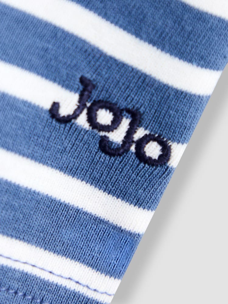 Jojo Maman Bébé Blue Classic Stripe Top - Image 3 of 3