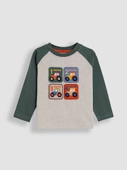 JoJo Maman Bébé Brown Appliqué Patch Top - Image 1 of 3