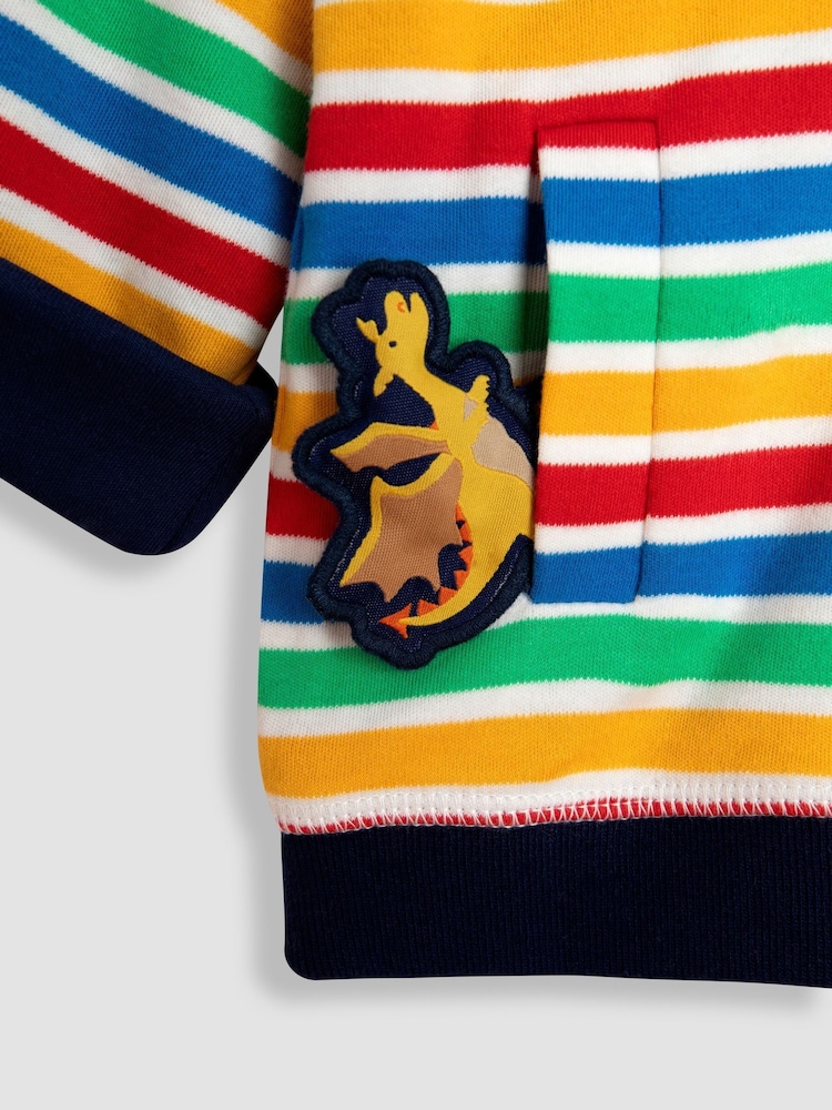 JoJo Maman Bébé Navy Blue Dragon Appliqué Hoodie - Image 10 of 10 JoJo Maman Bébé Navy Blue Dragon Appliqué Hoodie - Image 10 of 10