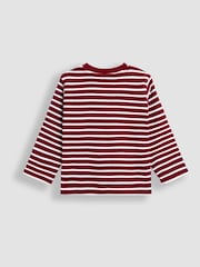 Jojo Maman Bébé Red Classic Stripe Top - Image 2 of 3