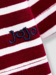Jojo Maman Bébé Red Classic Stripe Top - Image 3 of 3