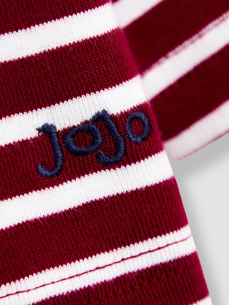Jojo Maman Bébé Red Classic Stripe Top - Image 3 of 3