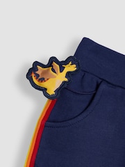 JoJo Maman Bébé Navy Blue Dragon Pet In Pocket Joggers - Image 2 of 3