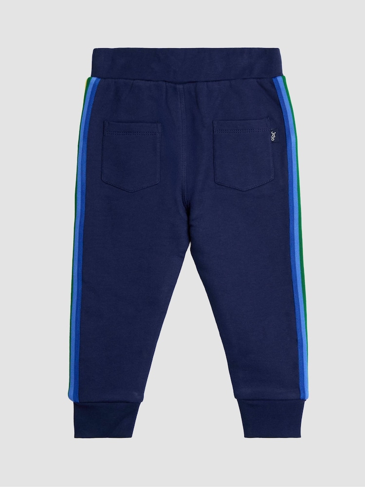 JoJo Maman Bébé Navy Blue Dragon Pet In Pocket Joggers - Image 3 of 3