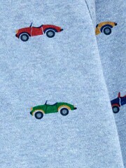 JoJo Maman Bébé Blue Printed Polo Shirt - Image 3 of 3