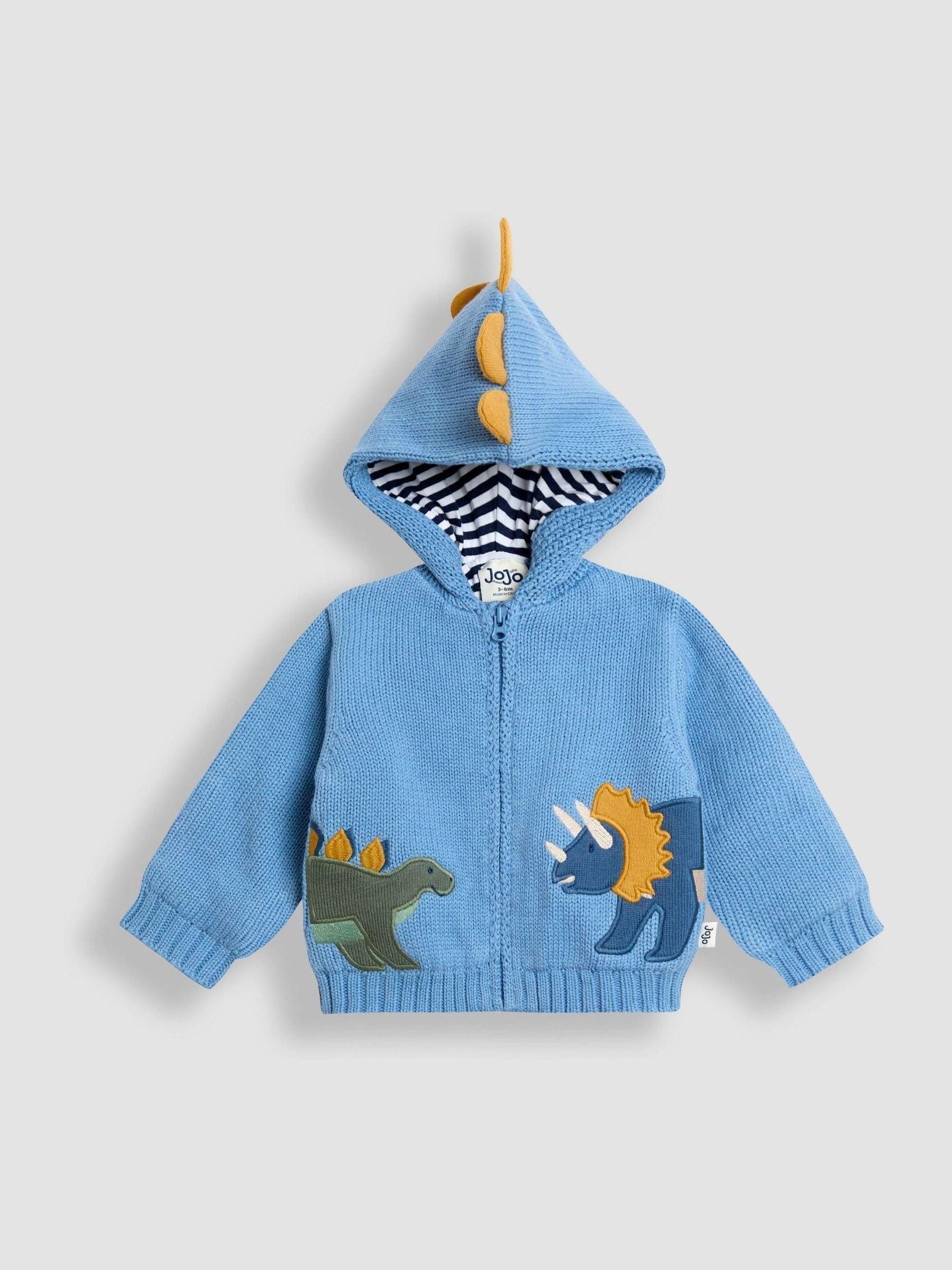 JoJo Maman Bébé Blue Hooded Cosy Cardigan