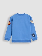 JoJo Maman Bébé Blue Appliqué Sweatshirt - Image 2 of 3