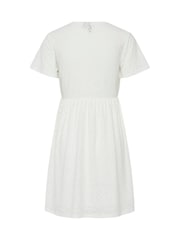 PIECES White Short Sleeve Broderie Anglaise Dress - Image 6 of 6