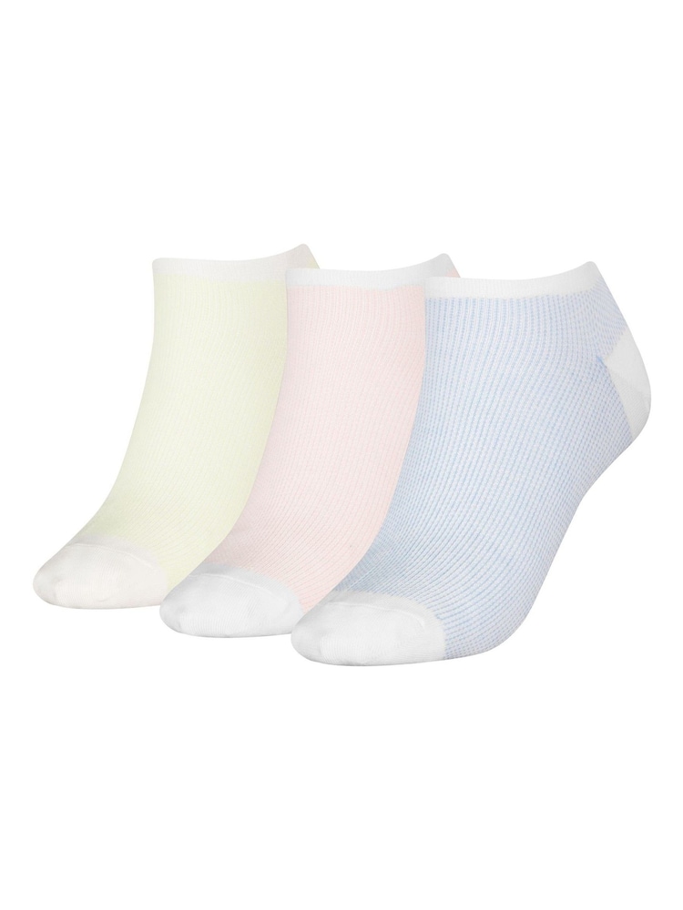 Tommy Hilfiger Multi Trainer Liner Socks 3 Pack - Image 1 of 2