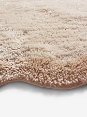 Light Natural Soft Scallop Washable Doormat - Image 8 of 8
