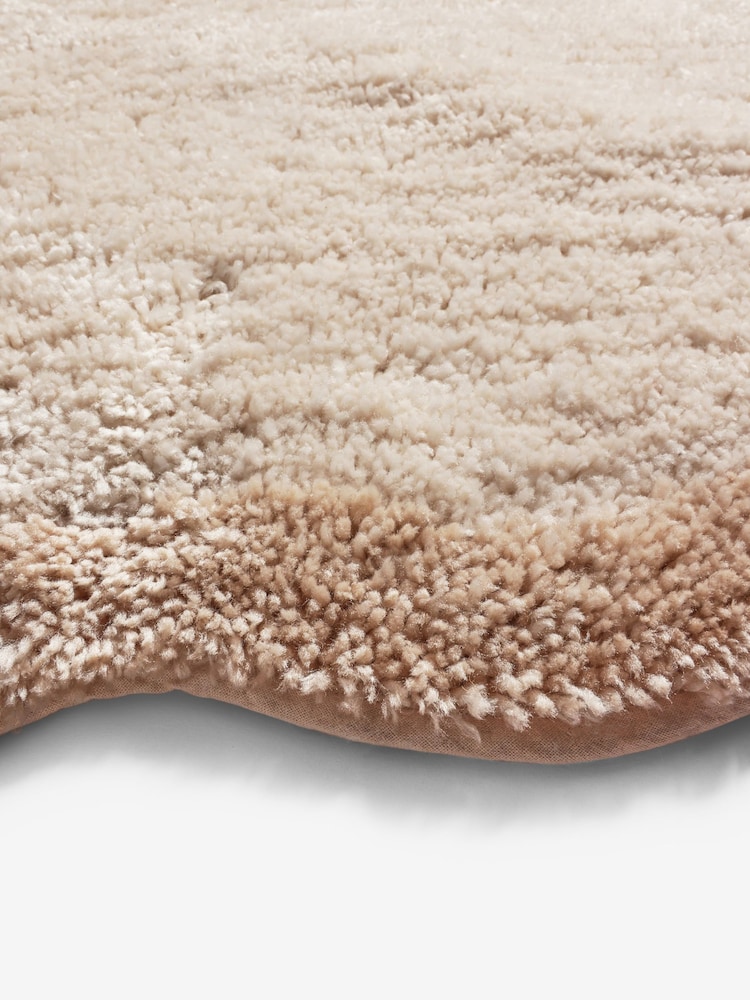 Light Natural Soft Scallop Washable Doormat - Image 8 of 8