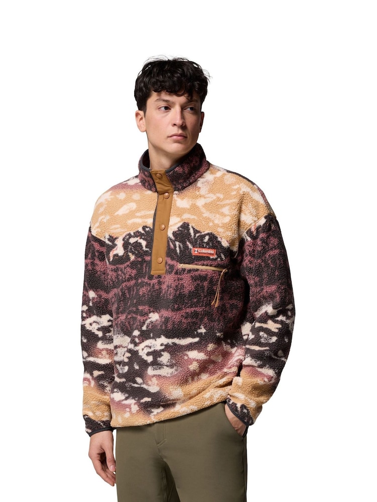 Columbia Helvetia™ II Printed Half Snap Brown Fleece - Image 1 of 5