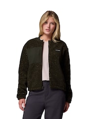 Columbia Green Stellar Path™ Fleece Bomber Full Zip Jacket - Image 1 of 6