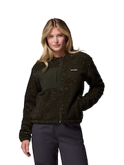 Columbia Green Stellar Path™ Fleece Bomber Full Zip Jacket - Image 4 of 6
