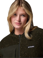 Columbia Green Stellar Path™ Fleece Bomber Full Zip Jacket - Image 6 of 6