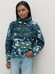 Columbia Blue Helvetia™ II Printed Cropped Half Snap Fleece - Image 1 of 5