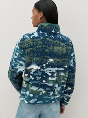 Columbia Blue Helvetia™ II Printed Cropped Half Snap Fleece - Image 2 of 5