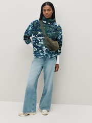 Columbia Blue Helvetia™ II Printed Cropped Half Snap Fleece - Image 3 of 5