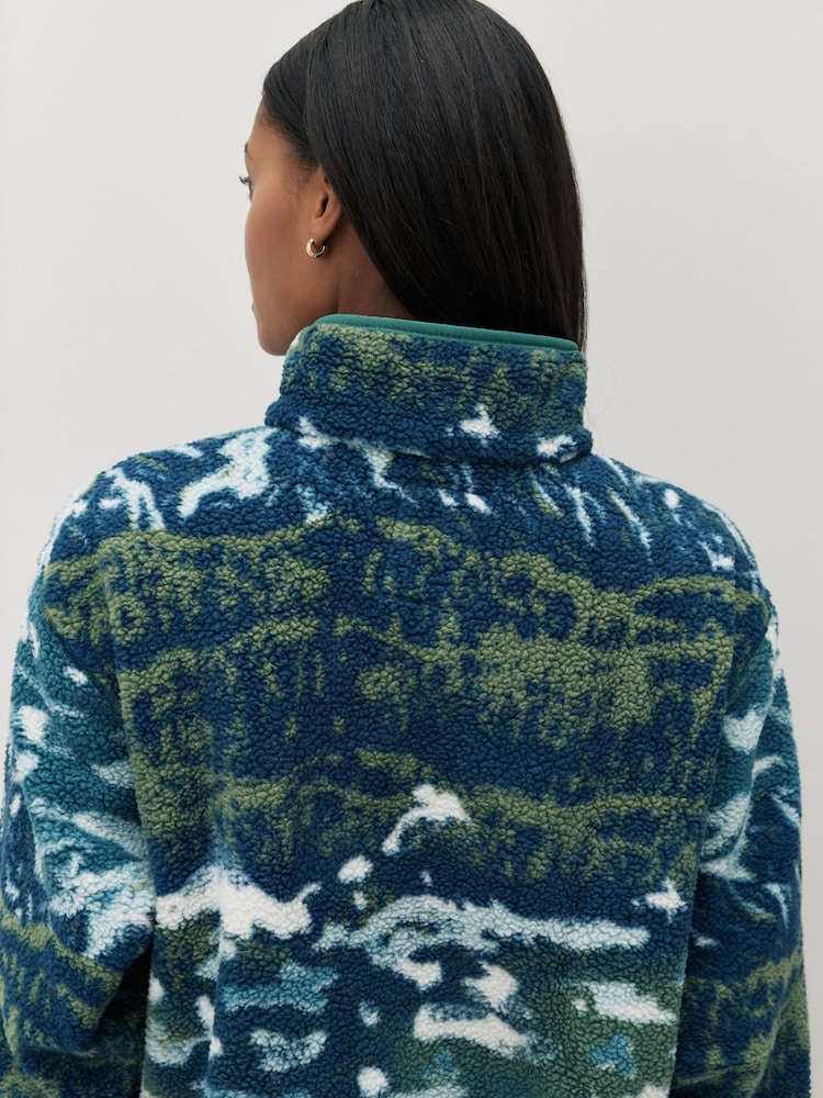 Columbia Blue Helvetia™ II Printed Cropped Half Snap Fleece - Image 5 of 5