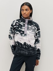 Columbia Purple Helvetia™ II Printed Cropped Half Snap Fleece - Image 1 of 6