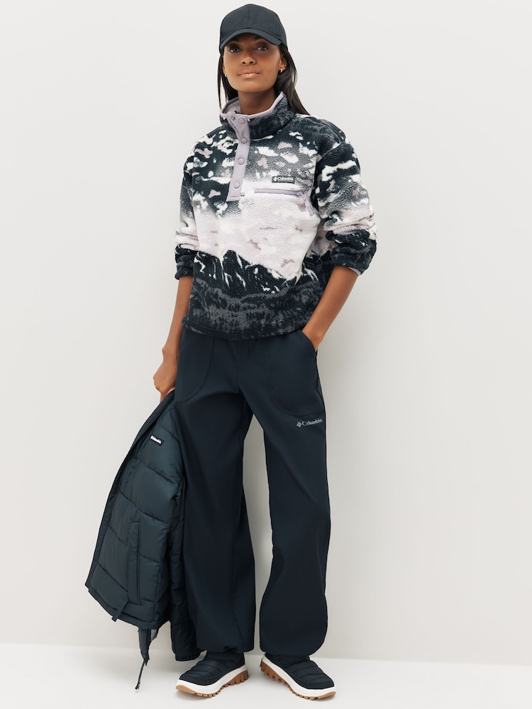 Columbia Purple Helvetia™ II Printed Cropped Half Snap Fleece - Image 2 of 6