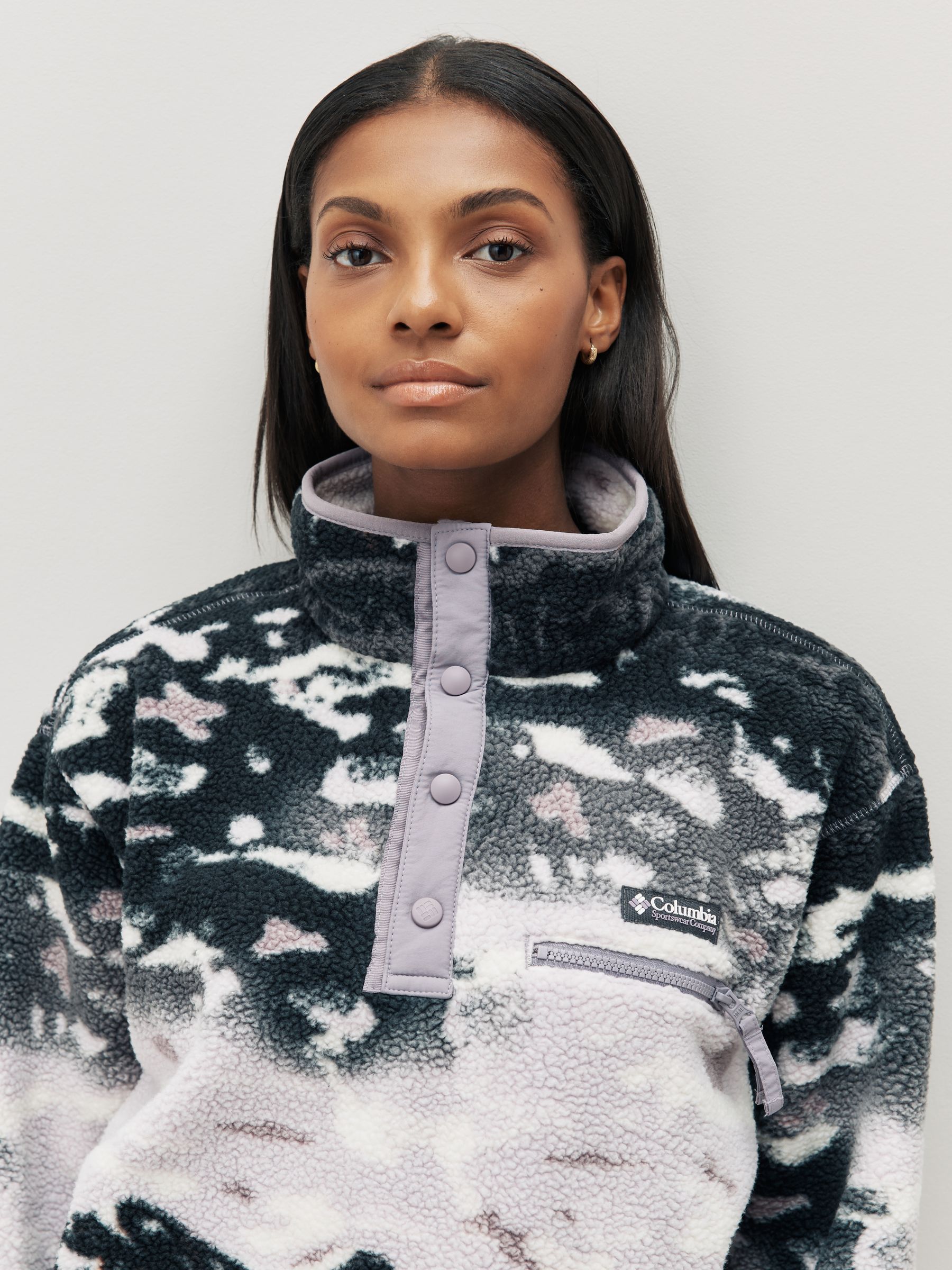 Buy Columbia Helvetia™ II Printed Cropped Half Snap Fleece from